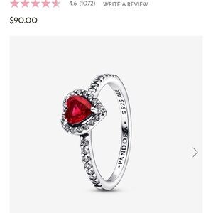 Pandora heart ring.
